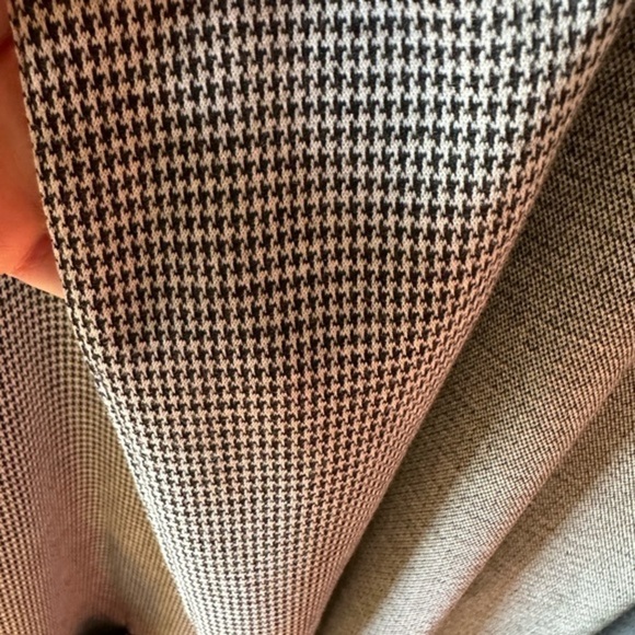 Crescent Drive black‎ & white check/ houndstooth duster/ trenchcoat. NWT - Picture 11 of 12